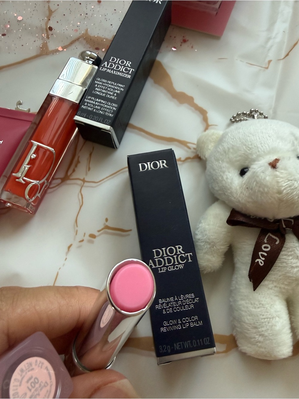 Dior Limited Edition Beauty Gift Set 🎀 Lip Gloss Lip Balm Miss Dio Samples Teddy - Picture 5 of 7